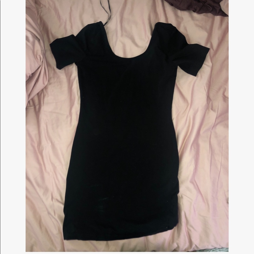 Forever 21 black bodycon mini dress NWOT